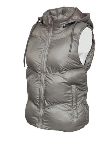 Chaleco Puffer Capucha Desmontable Ultra Liviano Importado..