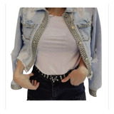 Campera Jeans Tachas