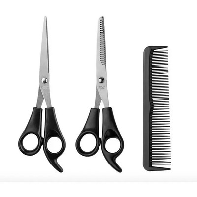 Kit Tijeras Para Cortar Y Entresacar Pelo Cabello Peluquería | MercadoLibre