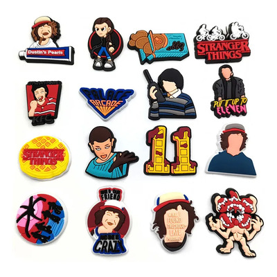 16 Piezas Stranger Things Croc Charms Decoración De