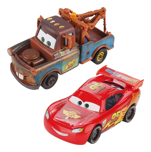 Disney Cars Pixar Cars Rayo Mcqueen - Juego De 7 Piezas