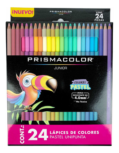 Colores Prismacolor Junior Colección Pastel 24 Lápices