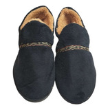 Pantufla Cerrada Piel Hombre Corderito Liviana Hornito 