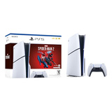 Sony Playstation 5 Slim 1tb Spiderman 2 Color Blanco Standard 