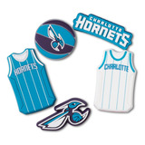 Jibbitz Nba Charlotte Hornets Pack 5 Unico - Tamanho Un