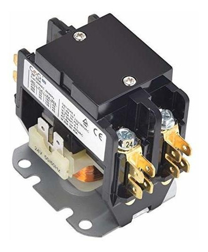 Contactor De Aire Acondicionado De 2 Polos 30 Amp 24vac...