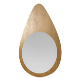 Espelho Gota Amadeirado Natural 90x60cm