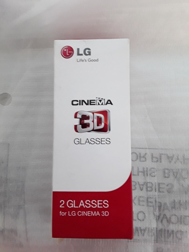 Lentes 3d LG Ag-f310 Caja Con 2 Lentes, Sin Uso 