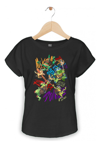 Playera Dama  - Tortugas Ninja: Mutant Mayhem/caos Mutant D2