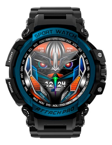Relógio Inteligente Masculino Shock Lokmat Sport Azul