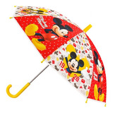 Guarda Chuva Infantil Vermelho Amarelo Mickey - Disney