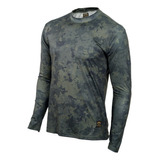 Camisa Caça Caçador Camuflada Proteção Uv 50 Masculina