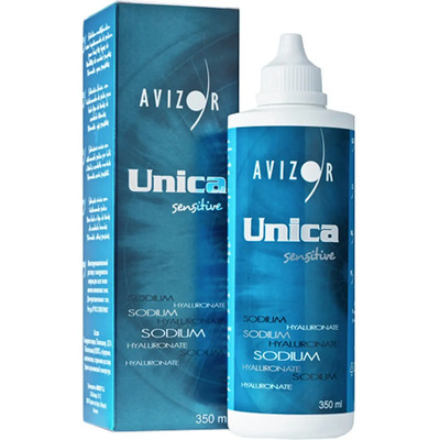 Solución Avizor Unica Sensitive 350 ml para Lentes Blandos con Ácido Hialurónico | MercadoLibre