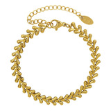 Pulsera Baño Oro 18k Diseño V