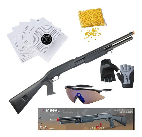 Escopeta Double Eagle Resorte Airsoft Tri-shot M56b Xtrm P