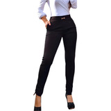 Pantalones De Vestir Mujer Skinny Ropa Formal De Dama Negro