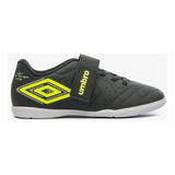 Chuteira Umbro Futsal Neo Strike Kids - Preto+verde