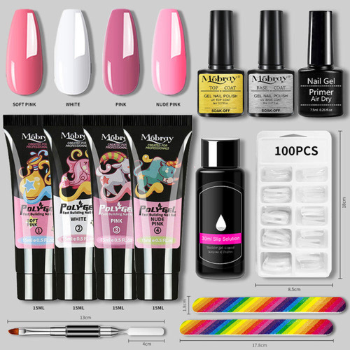 Acrigel Acrílico Polygel Acrilicas Completo 12 Pzas Kit Uñas