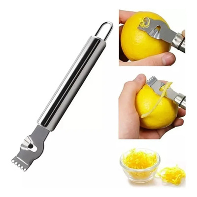 Ralador Raspador Zester Raspas Limão Laranja Inox P/ Drinks