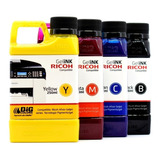 Tinta Gel Ink  Pigme Bigcolors Para Ricoh Combo 250ml X4 Tan