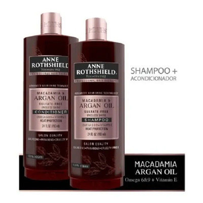 Shampoo Y Acondicionador Vegano Anne Rothshield Argan Oil | Envío gratis
