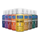 Kit 3 Corante Xadrez Liquido Bisnaga 50ml Para Tinta Cores