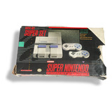 Console Super Nintendo 2controles Jogo C/ Caixa Envio Rapido!