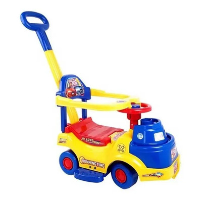 Carrito Montable De Bebe Brinca Racingcup Car Promeyco Niño Niña Color Amarillo\u002FRojo\u002FAzul | Meses sin interés