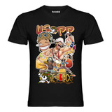 Polera Diseño Usopp One Piece Estampado Dtf Cod 001