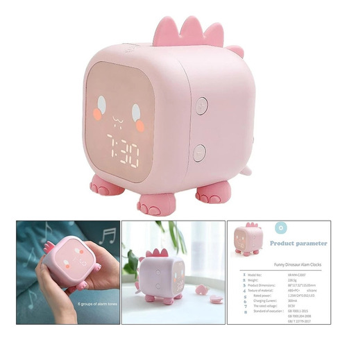 Reloj Despertador Digital For Niños Con Luz De Noche