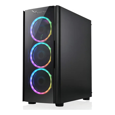 Gabinete Gamer Xzeal Xz110 Con 4 Ventiladores Rgb Micro Atx Color Negro | Meses sin interés