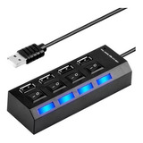 Hub 4 Puertos Multi Usb 2.0 Indicador Luz / Practico!