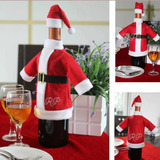 Decoración Navidad Funda De Botella Diseño Con Gorrox3 Unid.