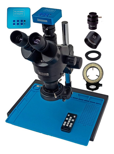 Microscopio Trinocular 21mp Hd Foto/video 7x-45x Simulfocal 