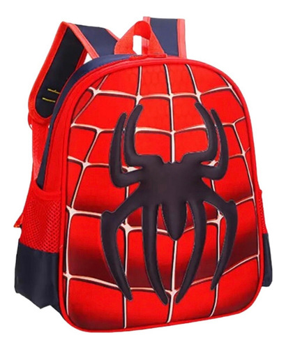 Mochila Hombre Araña Spider-man Relieve 3d Escolar