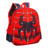 Mochila Hombre Araña Spider-man Relieve 3d Escolar