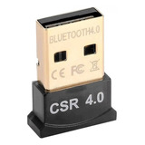 Adaptador Usb Bluetooth 4.0 Csr Dongle P/ Pc, Notebook