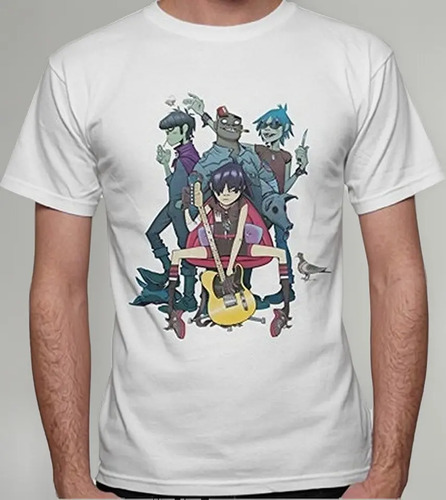 Playera Camiseta Gorillaz Personajes Banda Unisex + Regalo