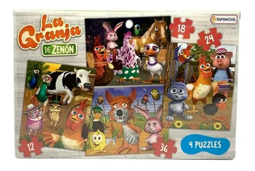 La Granja De Zenon Puzzle 4 En 1 Lcg00614