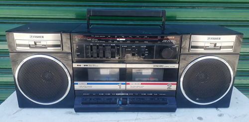 Radiograbador Antiguo Fisher Equipo Audio Doble Casetera