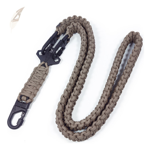 Bandoleira Tática 1 E 2 Pontas Police Pegasus - Paracord Tan