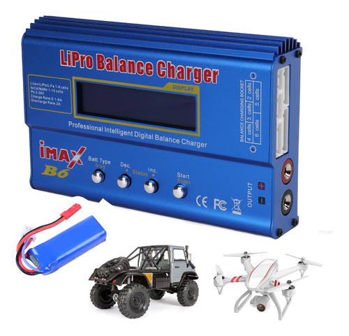 Cargador Eliminador Batería Imax B6 Nimh Lipo 1-6s Nicd 80w