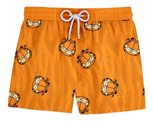 Short Bermuda Praia Masculino Garfield Tigre Ref241