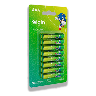 Pilha Alcalina Aaa Elgin Com 16 Unidades Longa Duração | MercadoLivre