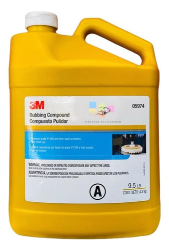 Pulimento Amarillo 3m Compuesto Pulidor 3.78 Lts