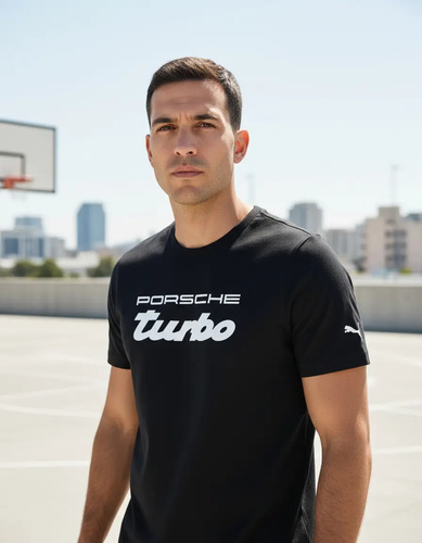 Playera Puma Pl Porsche Logo Tee Original Look Trendy
