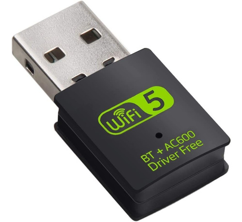 Adaptador Bluetooth Usb Wifi, 600 Mbps De Doble Banda 2.4/5