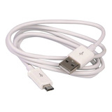 Cable Datos Microusb Android Compatible Arduino Color Blanco
