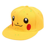 Gorra De Béisbol Pikachu, Sombrero De Hip Hop De Ala Plana