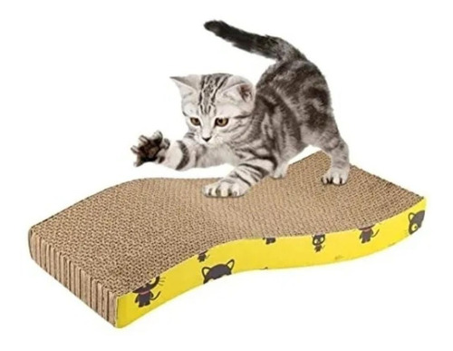 Rascador Gatos Cartón Corrugado + Sobre Catnip Hierba Gatera